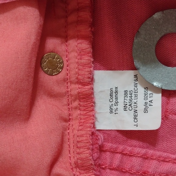 J Crew Bright Pink Toothpick Cords Size 28 - Picture 7 of 10